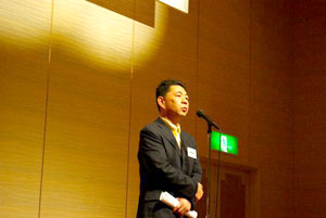 島崎博和シニアクラブ会長の挨拶