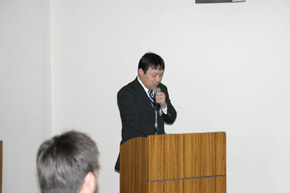 本日のセミナー講師の山添総務情報委員長