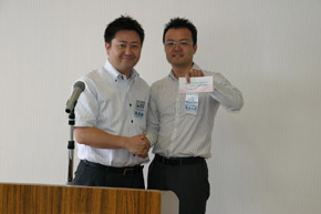 理事長と記念撮影