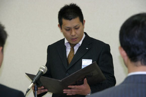 武田副委員長によるJCIクリード唱和